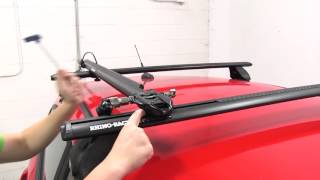 etrailer  How Does the RhinoRack Road Warrior Rooftop Bike Carrier Fit on a 2015 Ford Fiesta [upl. by Ydoj]