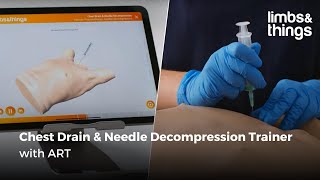 Chest Drain amp Needle Decompression Trainer with Augmented Reality Training ART [upl. by Traggat]