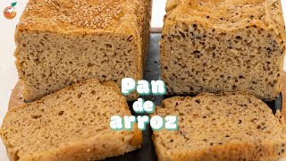 Pan de arroz entero 🍚  Sin gluten ni lactosa 💚 [upl. by Haimirej531]