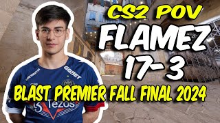 CS2 POV  Vitality flameZ 173 vs Astralis Inferno  ESL Pro League Season 20 [upl. by Nuahsal]