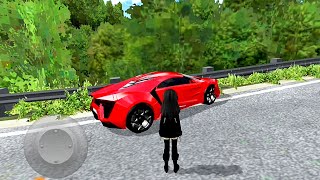 Red Color Lykan Hypersport Car Speed Driving Test Hills Road 3D Car Games Android Gameplay 94 [upl. by Arihsak286]