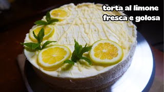 TORTA AL LIMONE🍋 piu’ buona del mondo senza forno si scioglie in bocca [upl. by Etnor]