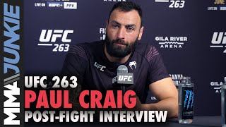 Paul Craig reacts to dislocating Jamahal Hills arm  UFC 263 interview [upl. by Seilenna]