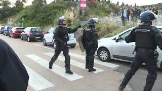 Violences autour du match Olympique de Marseille  AC Ajaccio [upl. by Oicanata290]