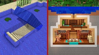 Minecraft How to Build An Underwater Secret Base Tutorial 2  Hidden House [upl. by Nel]