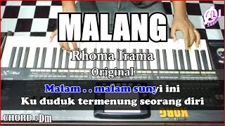 MALANG  Rhoma Irama  Karaoke Dangdut Korg Pa3x ChordampLirik [upl. by Uhn]