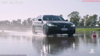 Showcasing The Bridgestone Tyres Turanza 6 Wet Braking Capabilities [upl. by Nnyllatsyrc]