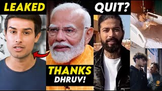 No Way😨 PM Modi Thanks Dhruv Rathee  REPLY UK07 Rider Last Video Munawar Faruqui Speed… [upl. by Coulson770]