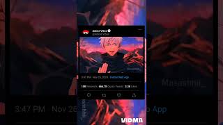 Gojo slow reveal edit animevibes jujutsukaisen [upl. by Linder]