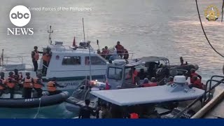 US renews warning after officials say Chinese forces seized 2 boats in Philippines [upl. by Lebbie]