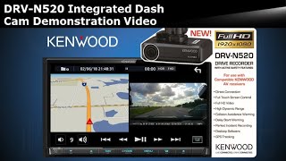 KENWOOD DRVN520 Dashboard Camera Demonstration Video [upl. by Ynattir96]