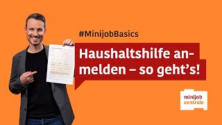 Minijob im Privathaushalt – so einfach ist die Anmeldung [upl. by Lunt203]