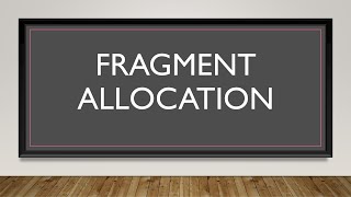 DDBMS  Fragment Allocation to sites [upl. by Alakim]