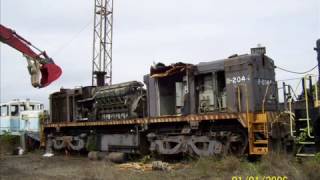 Locomotives During Demolition HQ [upl. by Nigen]