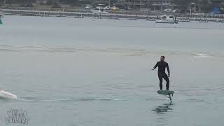 Merimbula Raging Bull Surf Classic NSW morning Sup Prone foil and Tow Boogie foiling [upl. by Enyale]