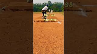 Near miss to bowlercricketlovercricket xistrikerswicketkeeper anirudh goprocricket shorts [upl. by Engis]