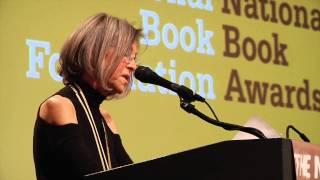 Louise Glück reads from Faithful and Virtuous Night at 2014 NBA Finalists Reading [upl. by Branca]