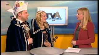 Royaler Besuch Prinzenpaar aus Moosbach zu Gast bei TV Allgäu Nachrichten [upl. by Cloe]