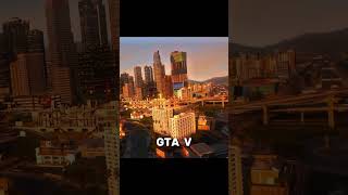 gta v vs gta vi viralvideo trending subscribe videoshorts [upl. by Aynotak]