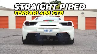 Ferrari 488 GTB Straight Piped with TUBI Style [upl. by Aleta]