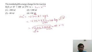 the standard gibbs energy change [upl. by Tessie]