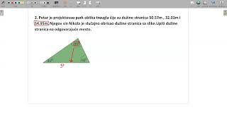6461Odnos stranica i uglova trougla Zadatak 21 [upl. by Enajyram]