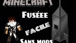 Comment Faire Une Fusée Sur Minecraft  Sans Mod TUTO MINECRAFT FACILE [upl. by Olracnaig592]