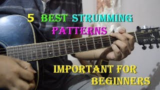 5 Best Strumming Patterns For Beginners  Learn To Improvise Guitar Rhythm [upl. by Lull552]