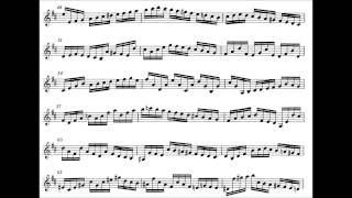 BachJS Partita1 for soloviolin BWV1002 AllemandaDoublePrestoCorrenteSarabandeTempo di Borea [upl. by Lovato121]