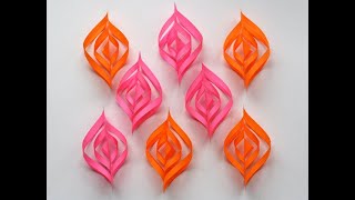 DIY paper crafts  Decoratiuni din hartie cu doar 2 materiale [upl. by Enid]