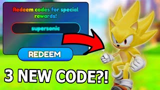 ALL NEW WORKING CODES IN SONIC SPEED SIMULATOR AUGUST 2024 ROBLOX CODES SONIC SPEED SIMULATOR [upl. by Bhayani749]