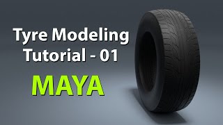 Tyre Modeling Tutorial in Maya for Beginners  Part 01 [upl. by Adne]