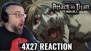 ATTACK ON TITAN 4X27 REACTION Retrospective Shingeki No Kyojin [upl. by Lenroc864]