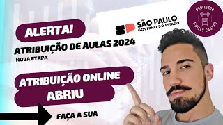 Atribuição de aulas 2024 Abriu a atribuição online [upl. by Attennot]