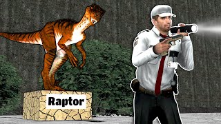 DINOSAURS ARE AFTER ME IN A MUSEUM Garrys Mod [upl. by Salene562]