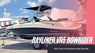 2017 Bayliner VR5 Walkthrough and review [upl. by Bonaparte]