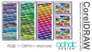 CorelDRAW Separación de colores CMYKRGB a PANTONE y viceversa ADNDC adanjp [upl. by Nnylrac]