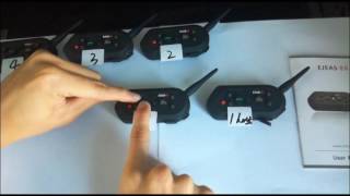 EJEASVnetphone E6 and V6 Pairing methodMotorcycle Bluetooth Intercom [upl. by Sonitnatsok798]