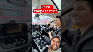 Horn competition 🤣 automobile indiantruckers comedy [upl. by Jannel]