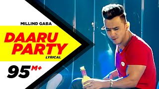 Daaru Party  Lyrical Video   Millind Gaba  Punjabi Lyricai Videos  Speed Records [upl. by Berte547]