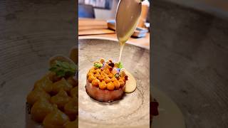 Langoustine tartare 👨‍🍳davidtavernier food finechefs seafood recipe [upl. by Alaecim]