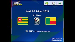 UFOAB  𝗨𝟮𝟬 𝗚𝗔𝗥𝗖̧𝗢𝗡𝗦 𝟑𝒆́𝒎𝒆 𝑷𝒍𝒂𝒄𝒆 TOGO🇹🇬 X 🇧🇯 BENIN [upl. by Deaner]