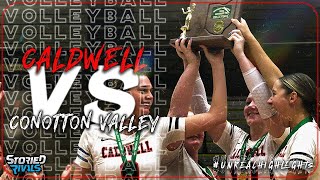 HIGH SCHOOL VOLLEYBALL  Caldwell vs Conotton Valley  HIGHLIGHT [upl. by Wallach]