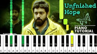 Premam Sad Violin BGM Piano Tutorial Unfinished Hope  Premam Piano Cover [upl. by Alleiram]