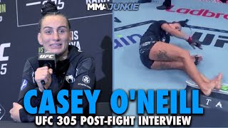 Casey ONeill Explains Breakdancing Celebration I Did Better Than Raygun  UFC 305 [upl. by Annadroj]