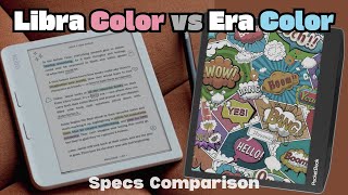 Pocketbook Era Color vs Kobo Libra Color Specs Comparison Eink Color eReaders [upl. by Youngman213]