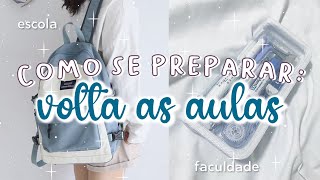 Como se PREPARAR para a VOLTA às AULAS  Dicas organização estudo [upl. by Aisitel]