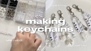 making beads keychainphone strap [upl. by Jenks]