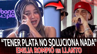 EMILIA sobre el LLANTO de DUKI y también se EMOCIONA en VIVO [upl. by Arty]