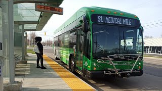 Ride On The Rapid 2014 Gillig BRT Plus HEV 40 1095 On the Silver Line Route 90 to Central Station [upl. by Ealasaid]